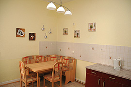 Küche in unserer Ferienwohnung in Wiesbaden